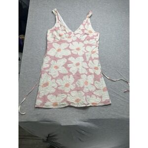 Rhythm‎ Pink Floral Retro Dress L